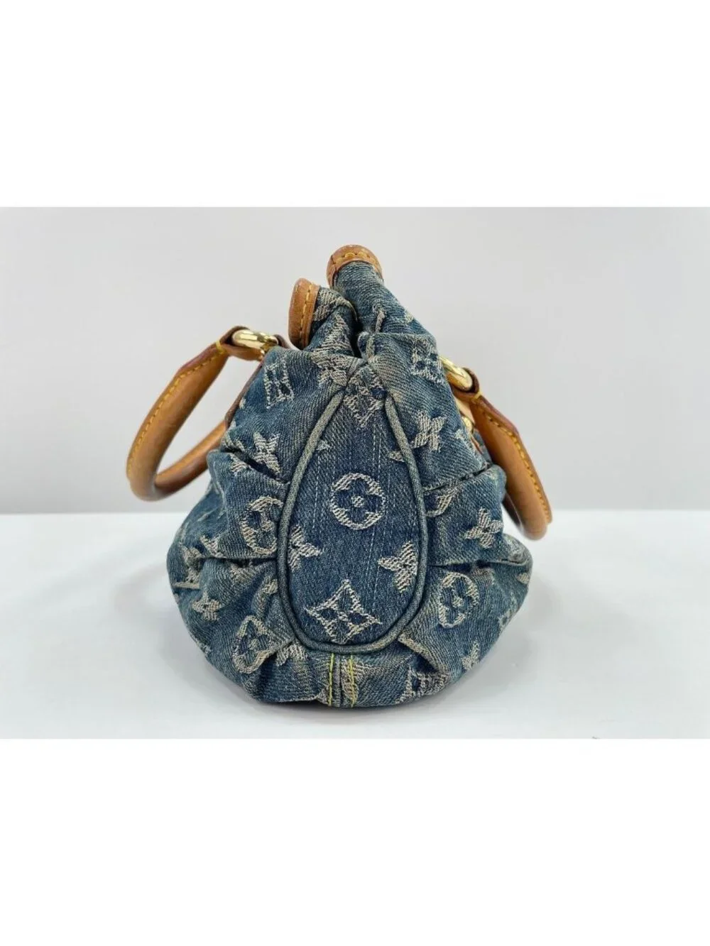 Louis Vuitton Handbag Monogram Denim Pleaty
